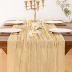Cheesecloth Table Runner Fall Boho Wedding Birthday Party Home Decor - Image 5