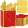 Epoesch 24 Pack Gift Bags with Handles & 24 Tissue Papers – 8x5x10 Inches by Unknown