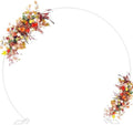 Asee'm Round Backdrop Stand 8.5FT White Wedding Arch Metal Circle Balloon by Aseem
