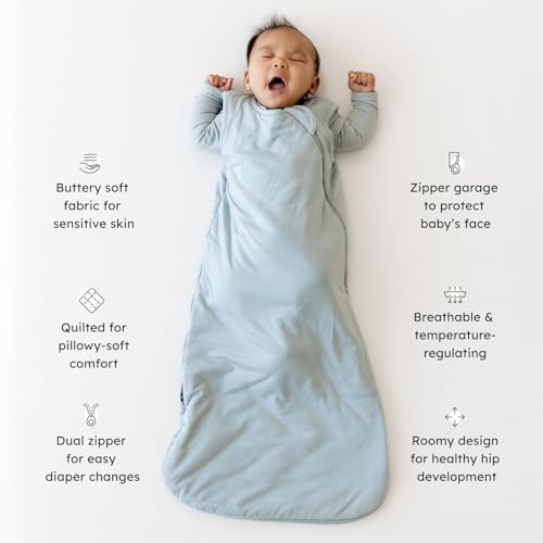 KYTE BABY Sleep Bag 1.0 TOG, Rayon Made From Bamboo Wearable Blanket, Dual Zipper For Infants And Toddlers Nursery Essentials - Image 2