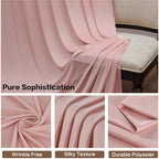 20ft×15ft Dusty Pink Backdrop Curtain for Wedding Parties - Image 5