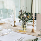 Acrylic Wedding Table Numbers 1-20 with Stands, 5"x7" Clear Acrylic Signs with 3D Gold Mirror Numbers, Clear and Gold 3D Table Numbers for Wedding Reception, Anniversary, Event - Image 7