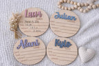 Baby Stats & Footprint Sign For Hospital, Newborn Announcement Sign For Hospital, Birth Announcement Sign Photo Prop, Laser Birth Footprint (Stat + Footprint Sign) - Image 4