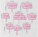 Spring Bunco Game - Cupcake Toppers Accessories - April Theme Flower Bunco - Image 4