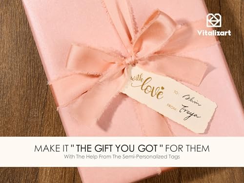 Vitalizart Pink Wrapping Paper Set 30" Pearly-Lustre Ribbons & Gift Tags - Image 4