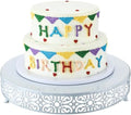 Wenqik 16 Inch Cake Stand Round Metal Cupcake by Wenqik
