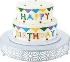 Wenqik 16 Inch Cake Stand Round Metal Cupcake by Wenqik