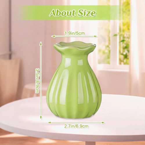 12 Pieces 3.5 Inch Glass Bud Vase Mini, Multicolor - Image 3
