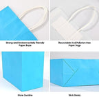 XPCARE 100Pcs Paper Gift Bags 6.3x3.15x8.66'' Kraft Paper Party Favor Bags - Image 5