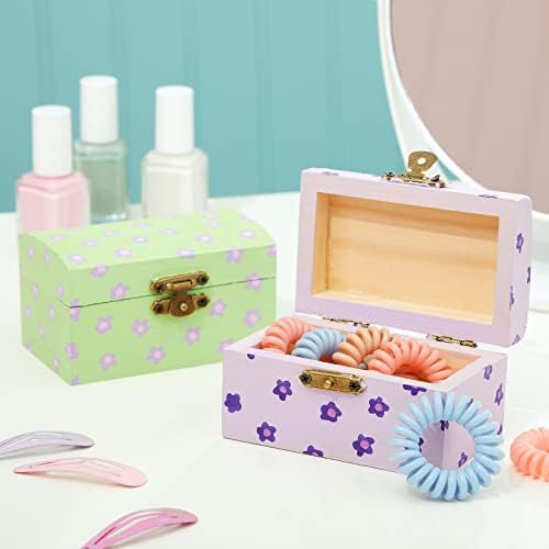 Bright Creations Baby Shower Decorations Mini Unfinished Wooden Treasure Boxes - 3.5 x 2.2 x 2 In, Brown, Pack of 24, Chest Style - Wooden Treasure Chest to Paint & Party Favors - Image 3