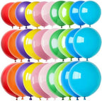 100 Pcs Giant Balloons Kit 18 24 36 Inch Mixed Size Latex pool Balloon, With 10 Colors - Party Decoration Supplies for Birthdays, Weddings, Events by YFLIUBAI