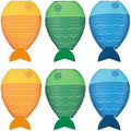Fish 6pcs Mermaid Fish Shaped Hanging Nautical Party Decoration Supplies for Baby Shower Birthday by DOITOOL