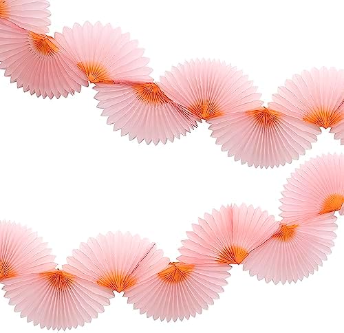 Meri Meri Pink Honeycomb Fan Garland (Pack of 1) by MeriMeri