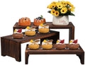 3-Tier Wooden Cupcake Stand & Display Risers, for Food Desserts & More, Sturdy & Reusable by Infankey
