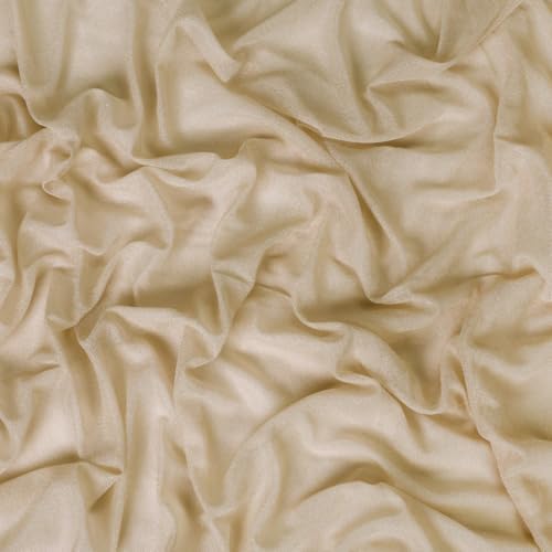 Pack of 50 Yard Chiffon Drapery Fabric, 60" Wide, Multiuse - Champagne Gold - Image 5