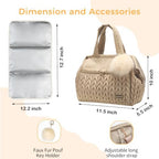 Asha Diaper Bag Tote For Daily Use, Travel Shoulder Diaper Bag With Long Strap - Image 3