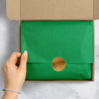 Jillson & Roberts 20" x 26" Gift Tissue, Green- 96 Folded Sheets - Image 2