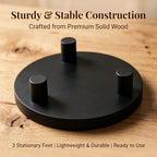 6 PCS 5/6/8 Inch Wooden Risers for Display Wood Pedestal Stand (Black) - Image 4