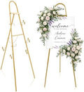 42"-63" Adjustable Gold Easel Stand for Wedding Sign Heavy Duty Metal Easel by Unknown