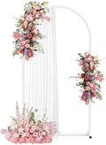 6.6FT Arch Backdrop Stand, White Metal Arch Stand for Wedding by Unknown