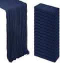 16 Pack 23 x 120 Inch Navy Blue Table Runner 10Ft Cheesecloth by Heneger
