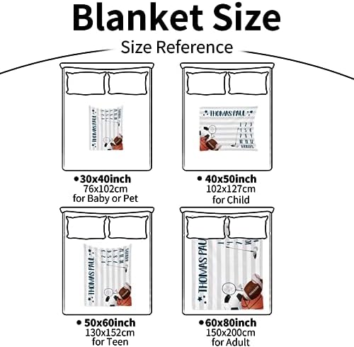 Personalized Baby Monthly Milestone Blanket Boy or Girl - Sport Theme Months Blanket with Wood Frame and Newborn Wooden Sign - Growth Chart Milestone Blanket 1-12 Month Milestones(FixedSize) - Image 7