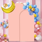 FANPROMS Wedding Arch Cover Set of 2 Rose Arch Cover Spandex Arched Backdrop Cover Chiara Wall Backdrop Covers for Garden Arches Frame Arch Fabric Covers 6FT 7.2FT for Bridal Shower Ceremony Decor - Image 5