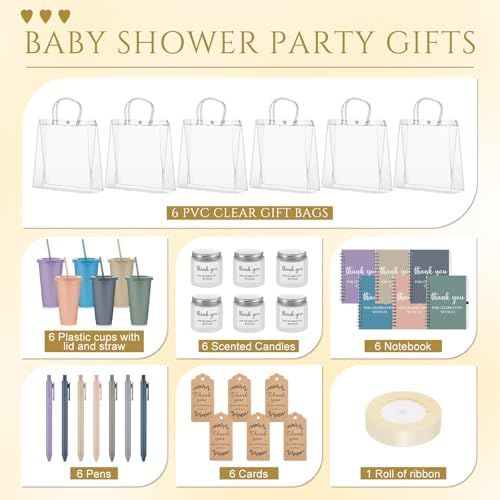 Nuogo 6 Sets New Parent Shower Prizes, Light Morandi Color, Classic Style - Image 3