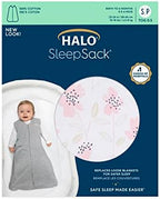HALO SleepSack, 100% Cotton Wearable Blanket, Swaddle Transition Sleeping Bag, TOG 0.5 - Image 6