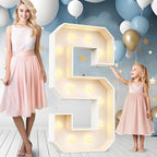 Ledido Easy-Assemble 4FT Marquee Light Up Letter, Large Lighted Letter S by Ledido