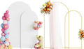 Putros Arch Backdrop Stand and Cover Set of 2, Arch Stand with White Cover by Putros