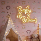 Baby in Bloom Neon Sign, Baby Shower LED Neon Light for Wall Decor - Image 4