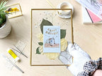 Beedecor Double Glass Frame for Pressed Flowers, Leaf and Artwork Set of 3 Pressed Flower Frames with Stand - 6x6, 5x7 and 6x8 Gold Standing Square Metal Picture Frames, Tabletop Clear Floating Pressed Glass Frame, Home Decor Photo Display (Gold, Set o... - Image 5
