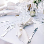FINDYOU 6 Pack White Table Cloth Rectangle Table 60 x 84 Inch Tablecloths for 6 Foot Rectangle Tables. Stain and Winkle Resistant Polyester Washable WhiteTable Cloths for Parties Wedding Dining - Image 6