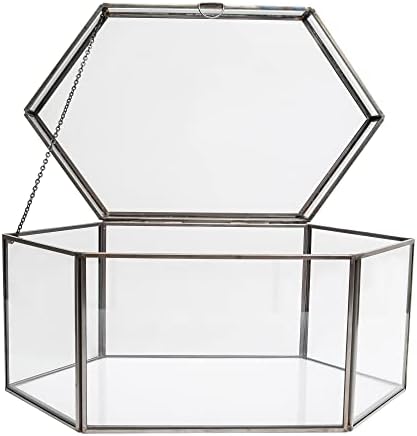 Hanna Roberts Card and Gift Holder Glass Cards Box for Weddings, Birthdays, Graduations, Baby and Bridal Showers (Black, Full Opening) - Image 4