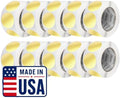 Perco Metallic Gold Perforated Round Circle Dot Sticker 3-Inch Labels — 10 Rolls, 5,000 Stickers - VIP, Reward & Premium Packaging Labels, Luxury Branding - Made in USA by Perco