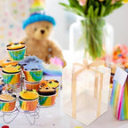Healvian PVC Gift Box Set with Ribbon, 8 Pieces, 10x10x15cm - Image 4