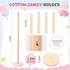 Novabright 5.25 ft Wooden Cotton Candy Stand Holder, Tall Cake Pop Stand - Image 2