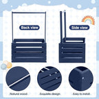 Barydat Wooden Baby Shower Crate Closet Set, Navy Blue - Image 3