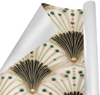 pnyoin Merry Christmas Wrapping Paper Roll,Elegant Fan Art Gift Wrap Perfect for Xmas,Birthday,Weddings, Brides, Holidays, Baby Showers，58 x 23 inches,5 Roll - Image 3