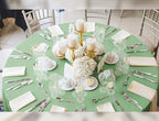 YMHPRIDE 6 Pack Round Tablecloth Sage Green Table Cloths 90 Inch Polyester Round Tablecloth,Sage Green Tablecloths Round 90 inch Washable Fabric Table Covers for Wedding,Party,Dining,Banquet - Image 5