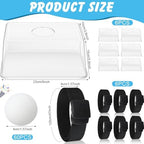 Vinsot 6 Sets Baby Shower Games Twerking Shaking Balls with Belts,White - Image 2