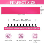 24 Pack Hot Pink Satin Table Runners 12 x 108 Inch Long Table Runners for Rectangle Round Tables,Smooth Satin Table Runner for Wedding,Birthday Party Banquets Graduation Engagements Decoration - Image 2