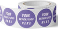 150 Custom Circle/Square BOPP Roll Labels- Personalized Stickers for Business Logo, Party, Wedding Favor, Baby Shower-Any Design Text + Image, Matte/Gloss Finish (3 Inch Square) by SUNSHINESTICKERS