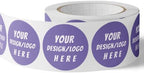 150 Custom Circle/Square BOPP Roll Labels- Personalized Stickers for Business Logo, Party, Wedding Favor, Baby Shower-Any Design Text + Image, Matte/Gloss Finish (2 Inch Square) by SUNSHINESTICKERS