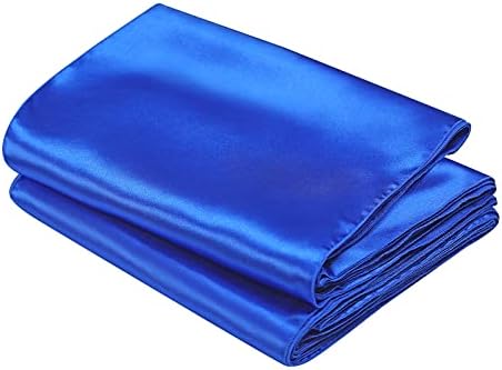 SiinvdaBZX 24 Pcs Royal Blue Satin Table Runner 12 x 108 inches Long - Image 7