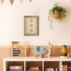 Vintage Cool Kids Club Wall Art Retro Ticket Kids Quote Wall Decor Picture Preppy Blue Striped Sign Poster Canvas Painting Print for Playroom Bedroom Nursery 12x16 inch Gold Framed - Image 5