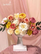 Artificial Flower Box Set Faux Flowers Fake Roses with Stems for DIY - Image 3