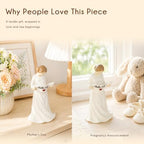 New Mom Gifts, First Mothers Day Birthday Gifts for New Mom, Pregnant Woman Holding Sign Figurine, Home & Bedside Decor - Image 4