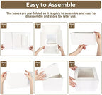 Moretoes 20pcs Cake Boxes, 10x10x8 Inches Tall Bakery Boxes with Window - Image 4